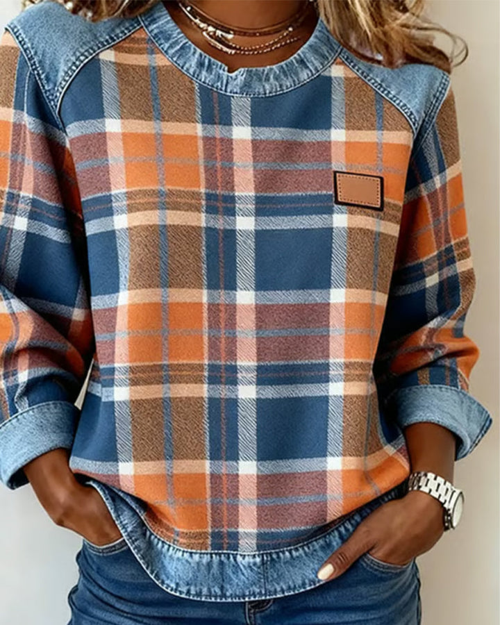 Ivy™ | Cozy Checkered Sweatshirt