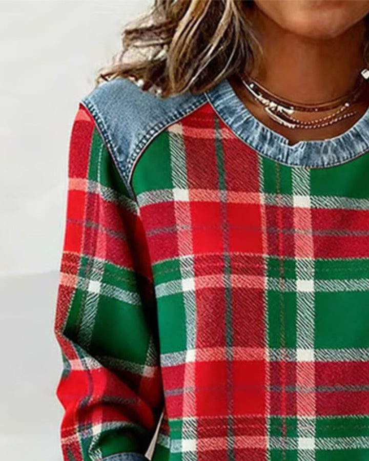 Ivy™ | Cozy Checkered Sweatshirt