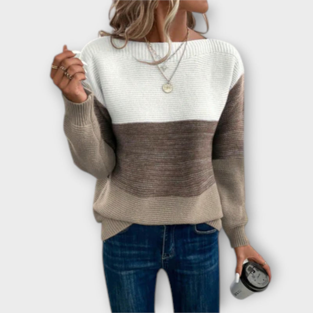 Sophie™ | Cozy Patchwork Women's Sweater
